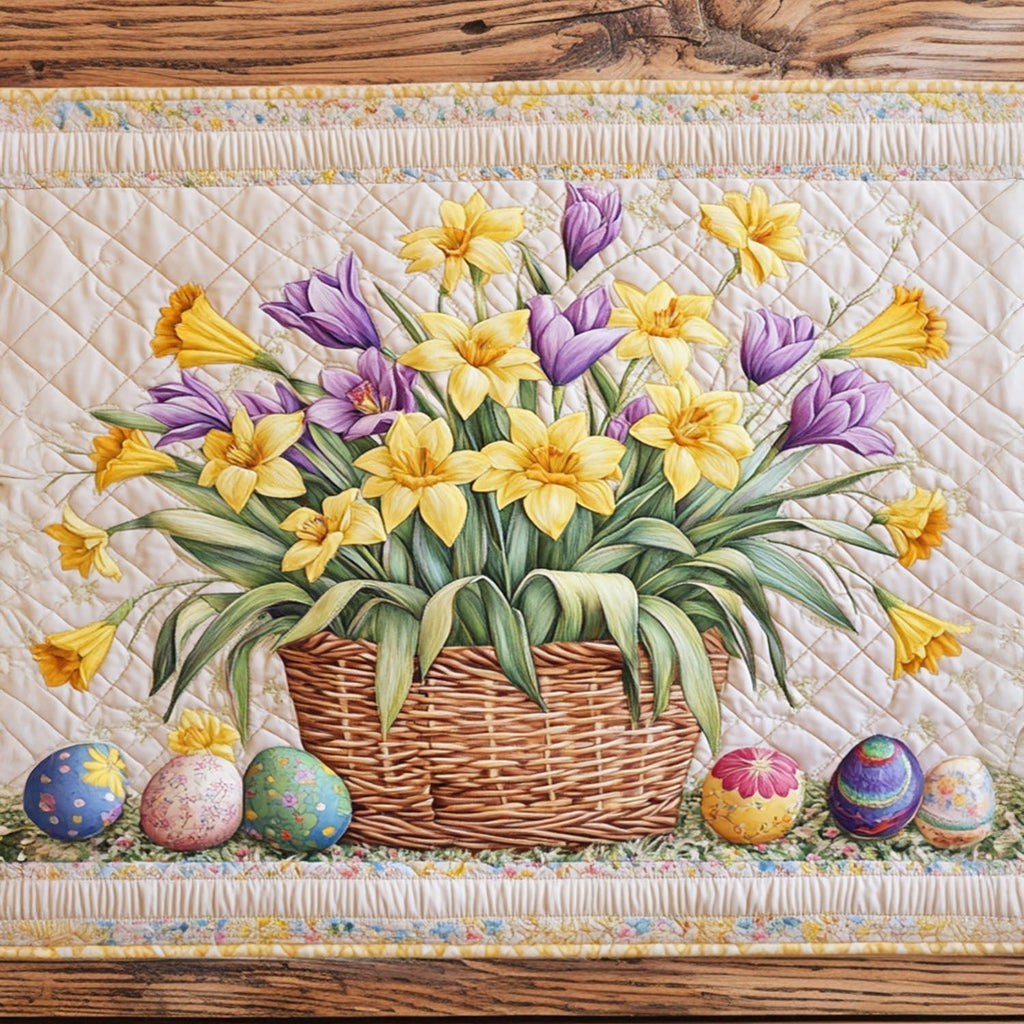 Tulip and Daffodil Delight Table Runner