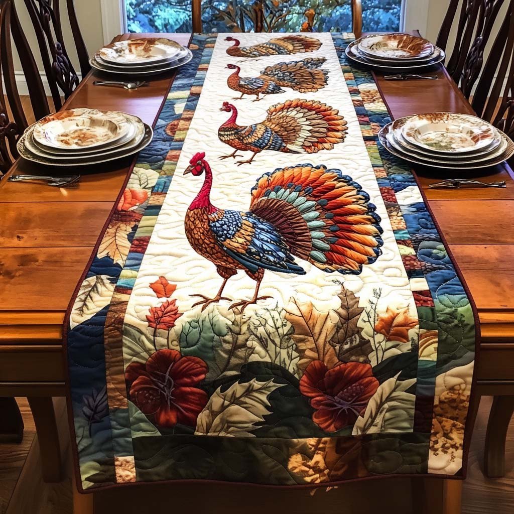 Turkey Autumn Glory Table Runner