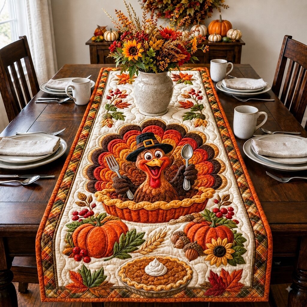 Turkey Blessings Table Runner