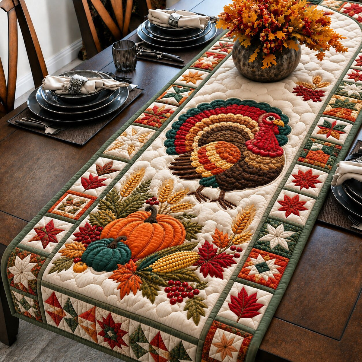 Turkey Harvest Table Runner