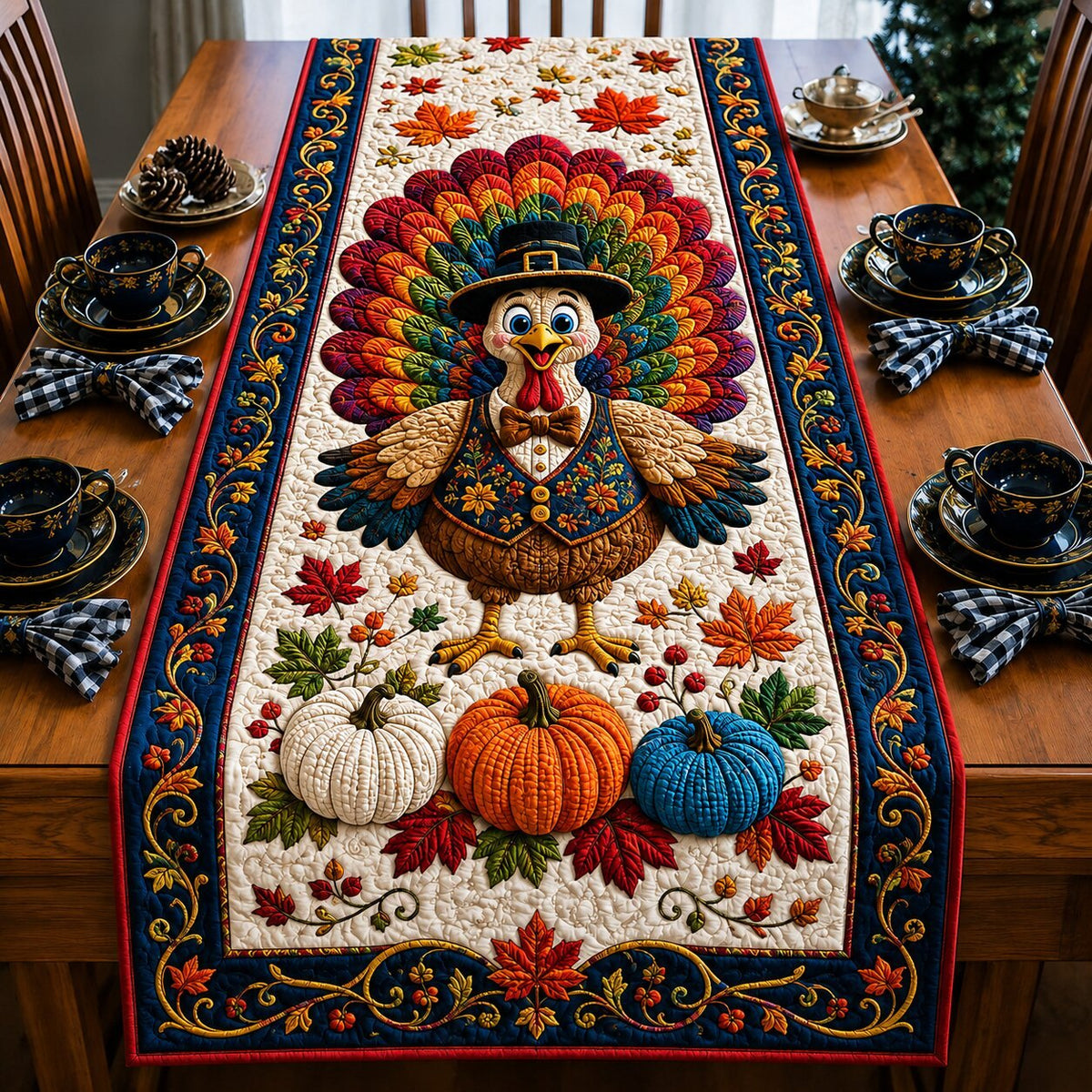 Turkey Holiday Meal Table Runner