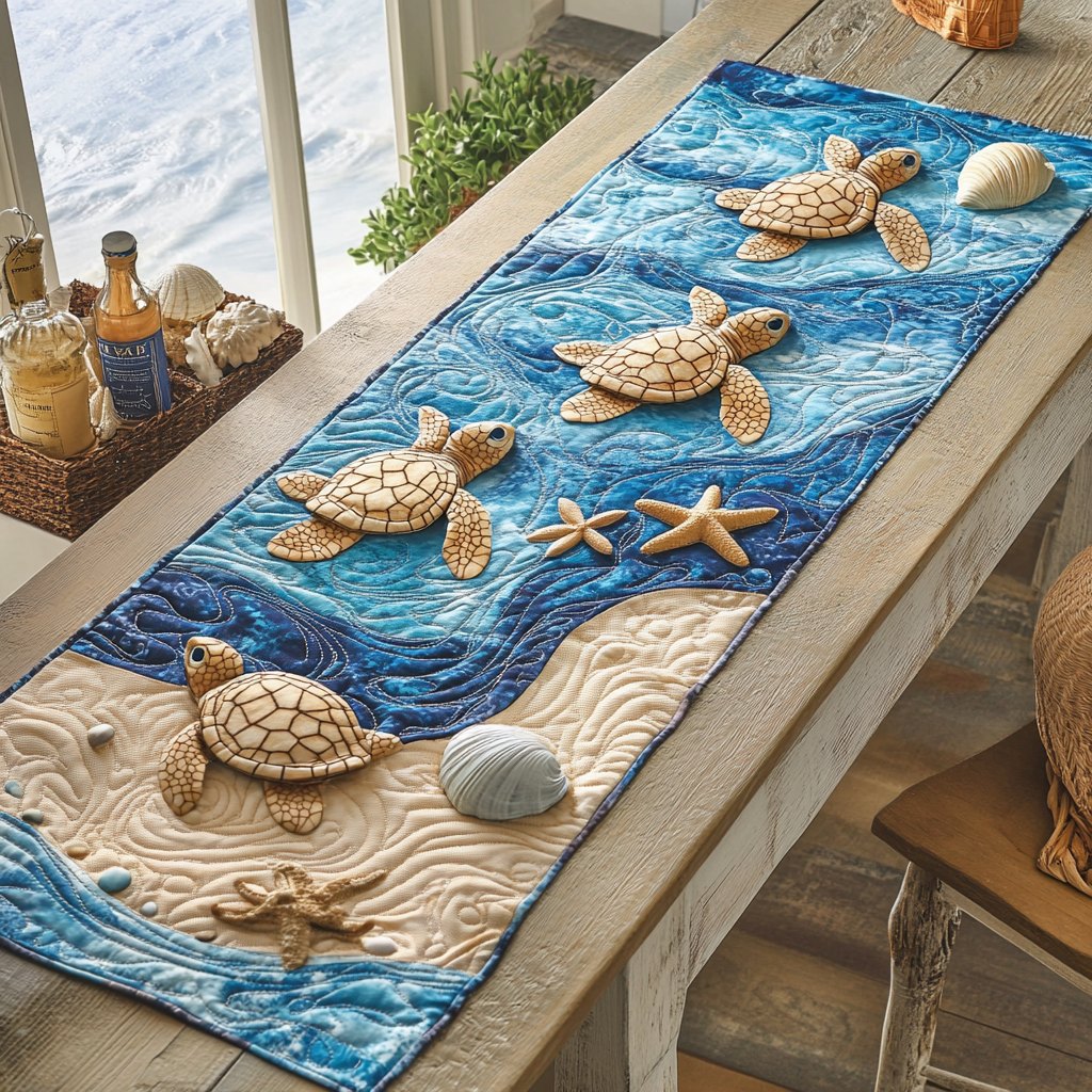 Turtle Escape Table Runner