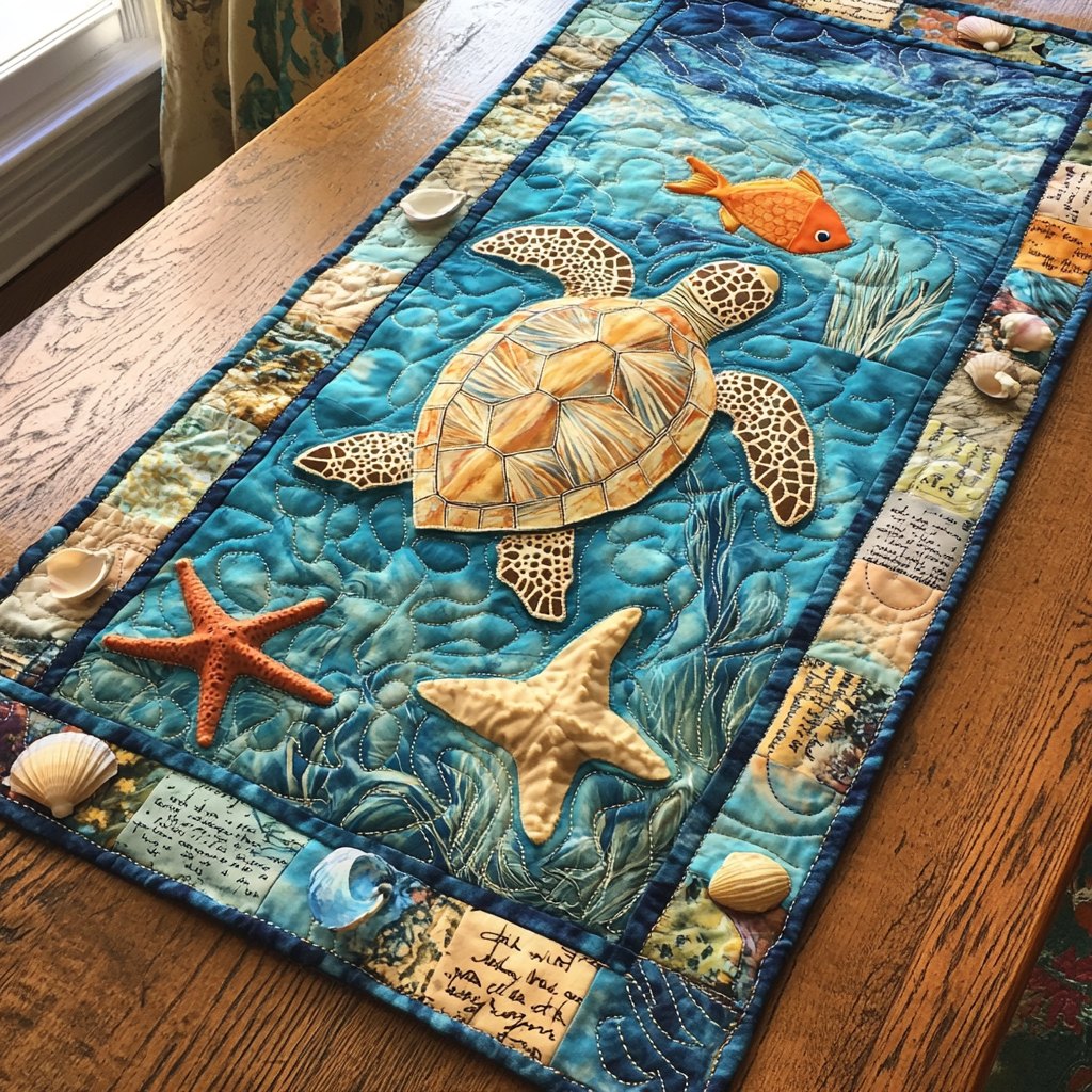 Turtle Path Table Runner