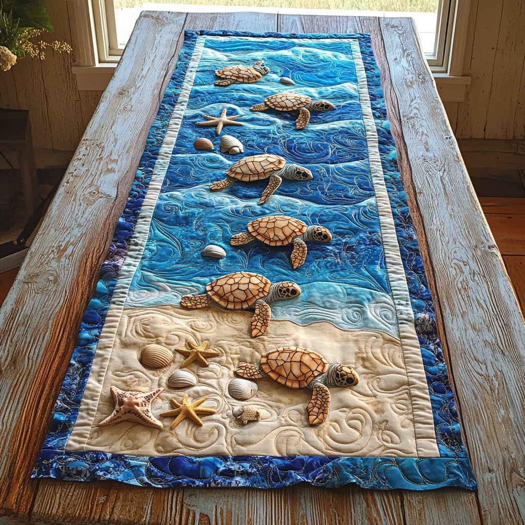 Turtle Shore Table Runner