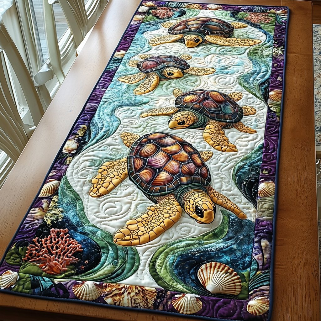 Turtle Wave Table Runner