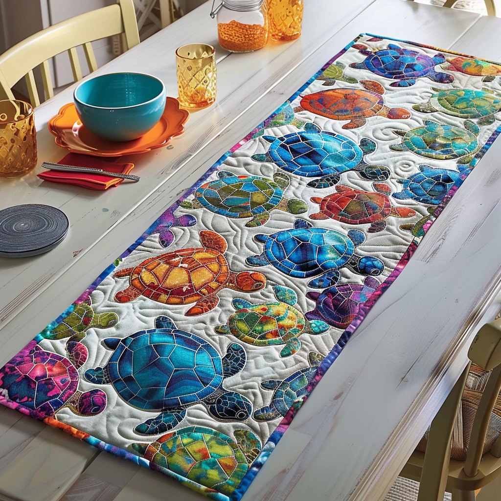 Turtle Fiesta Table Runner
