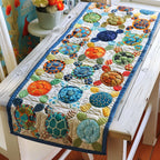 Colorful Turtle Blocks on White Table Runner