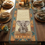 Twilight Elephant Table Runner