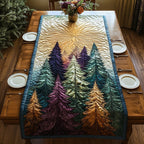 Pine Trees on Gold Table Runner