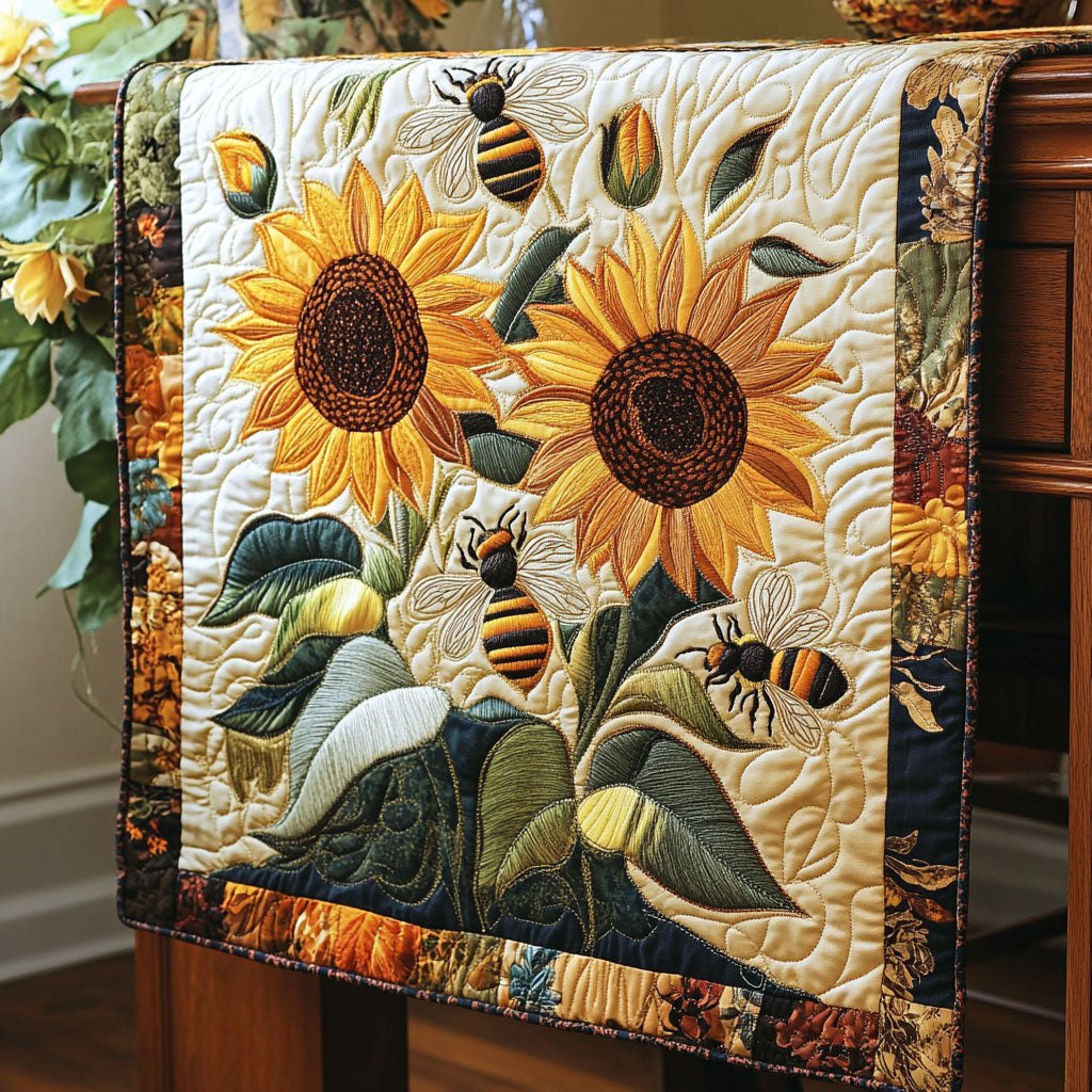 Twin Sunflowers Table Runner