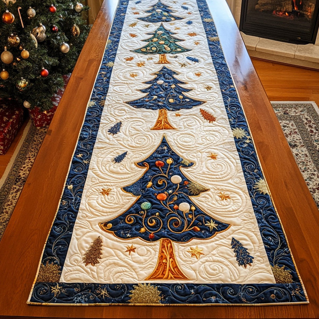 Twinkling Pinescape Table Runner