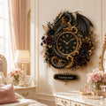 Personalized dragon wall clock — personalized with a custom name
