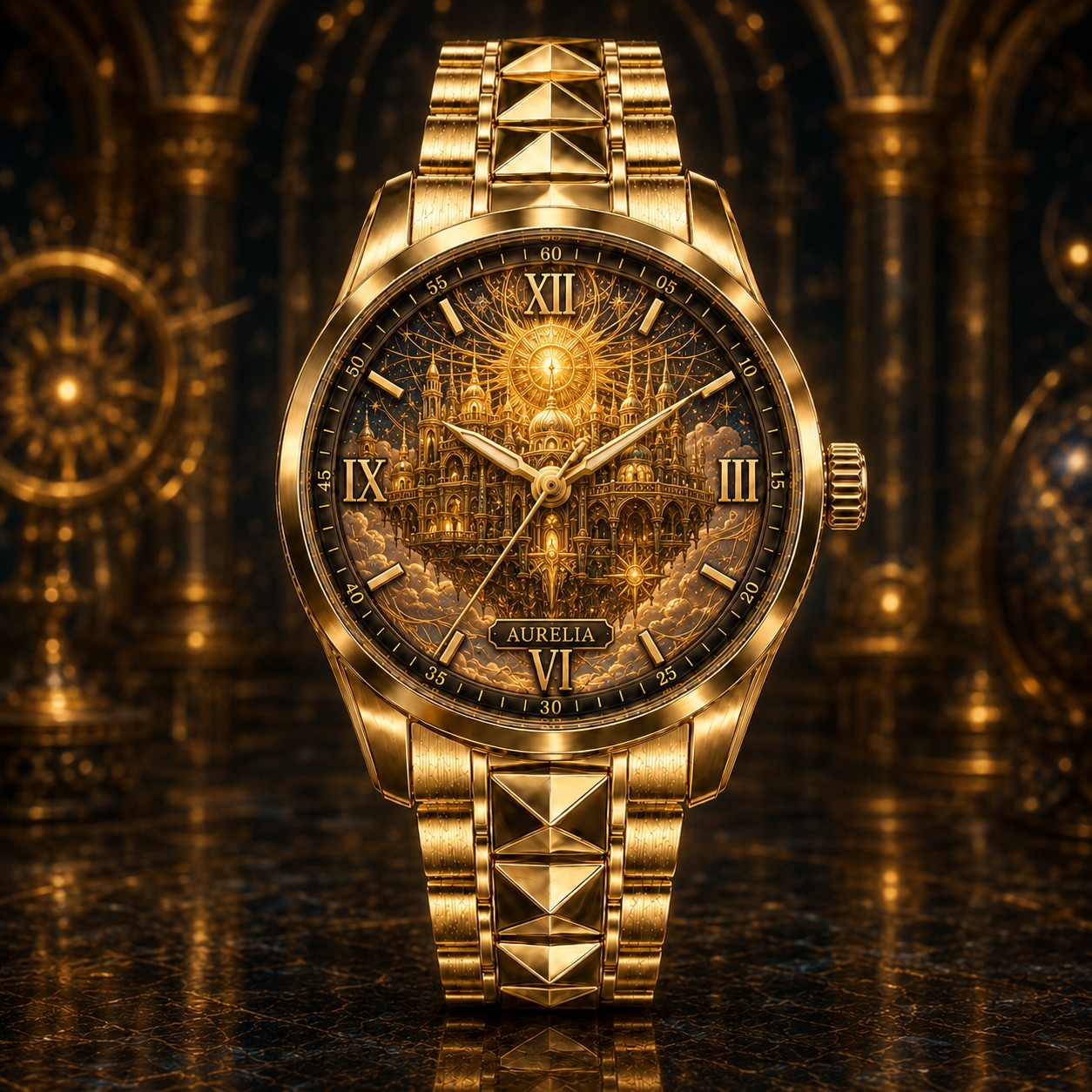 Custom Personalized Solar Citadel Watch — personalized with a custom name