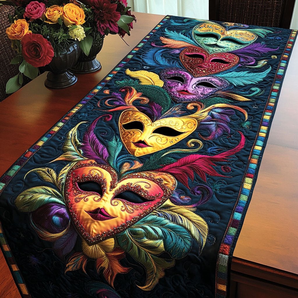 Venetian Mask Table Runner