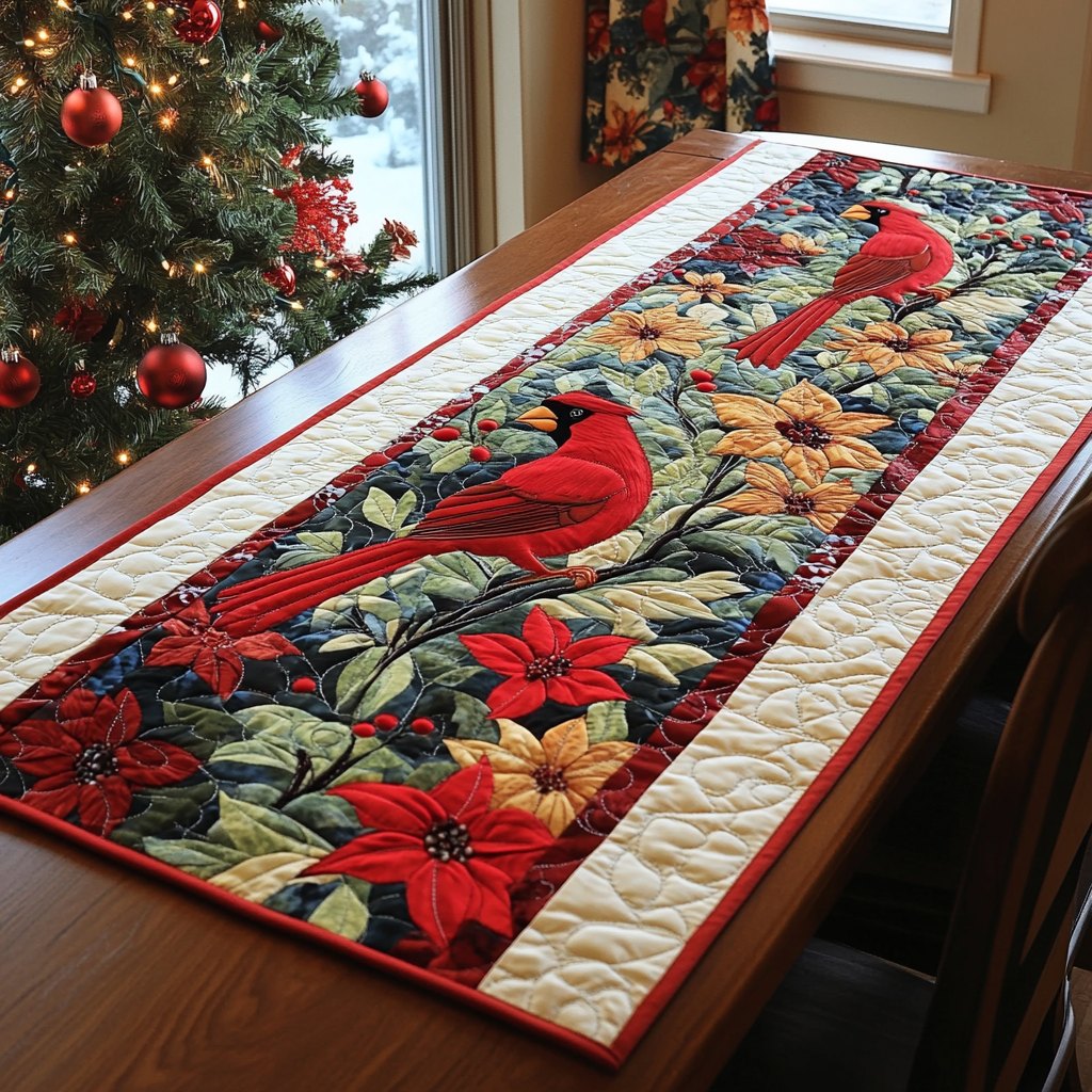 Vermilion Vista Table Runner