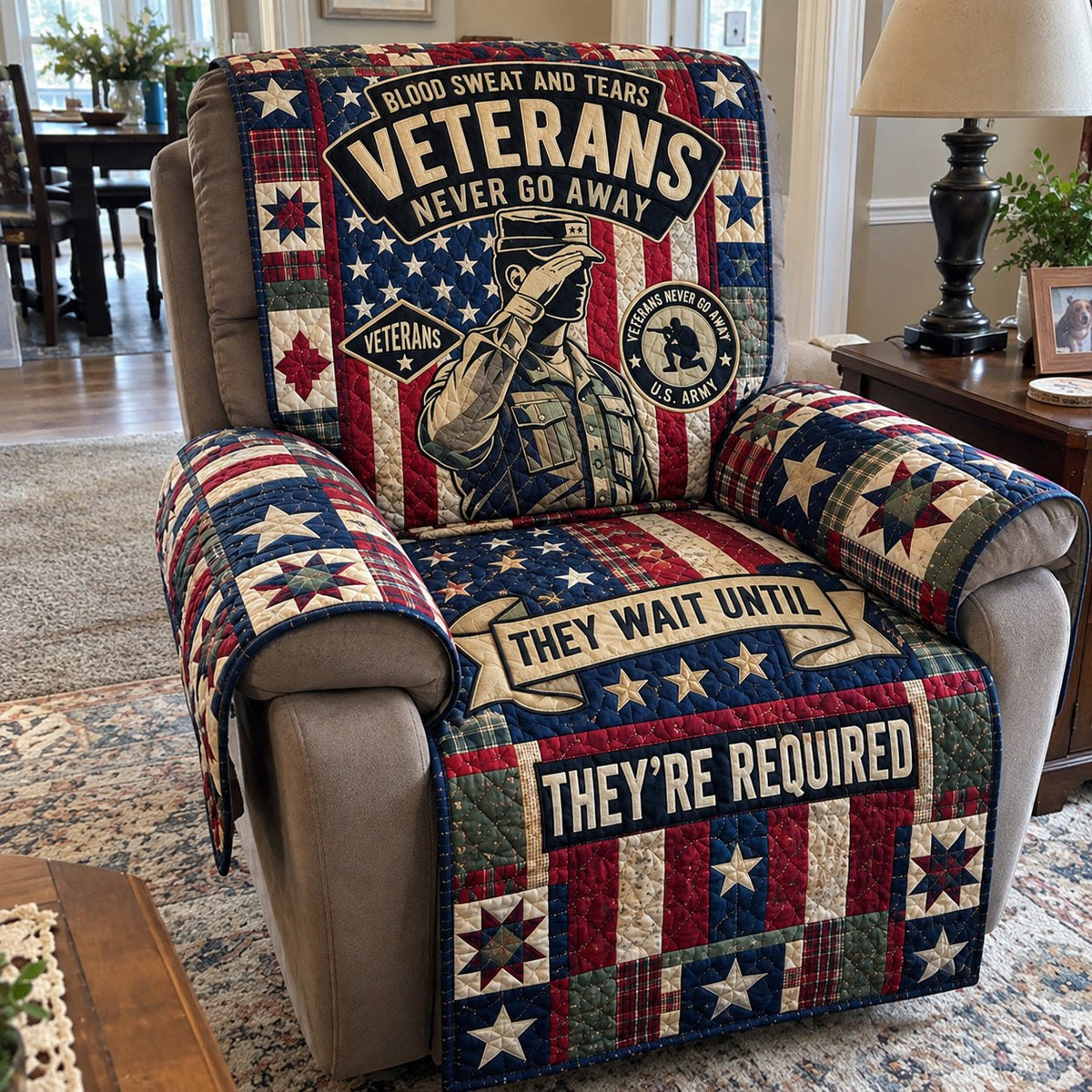 Veterans Never Go Away Sofa Cover