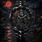 Personalized Samurai Wolf Watch with a custom name set into the design