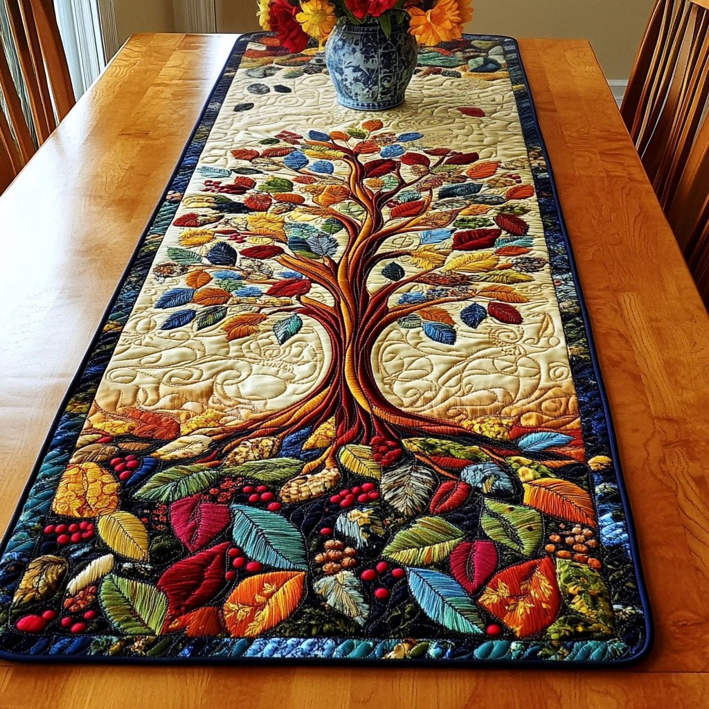 Vibrant Autumn Bliss Table Runner