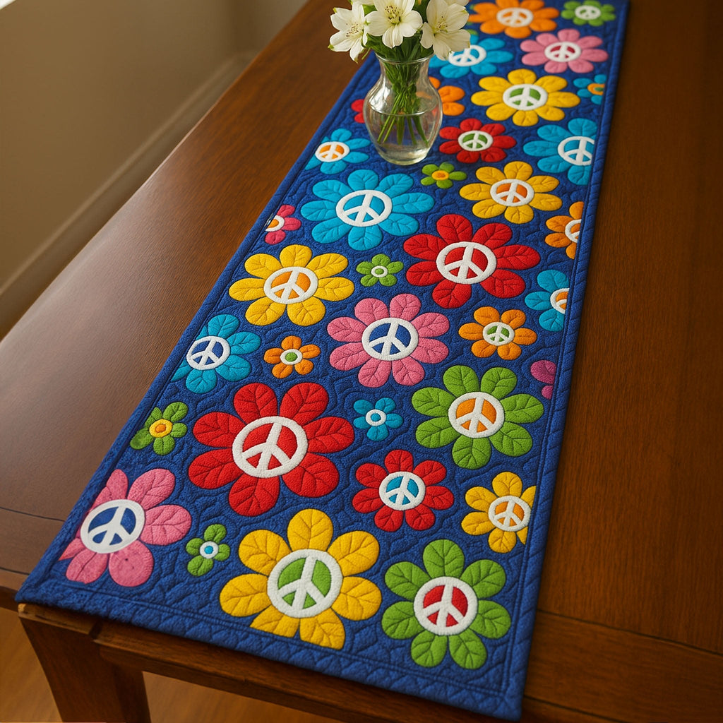 Vibrant Peace Table Runner