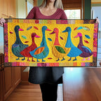 Vibrant Duck Table Runner