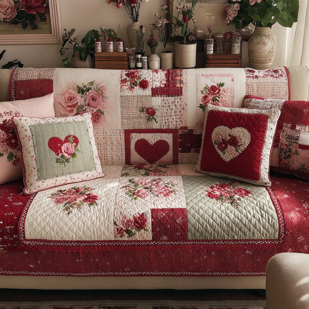 Vintage Bloom Harmony Sofa Cover