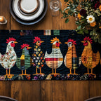 Vintage Chicks Table Runner
