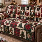 Vintage Christmas Charm Sofa Cover