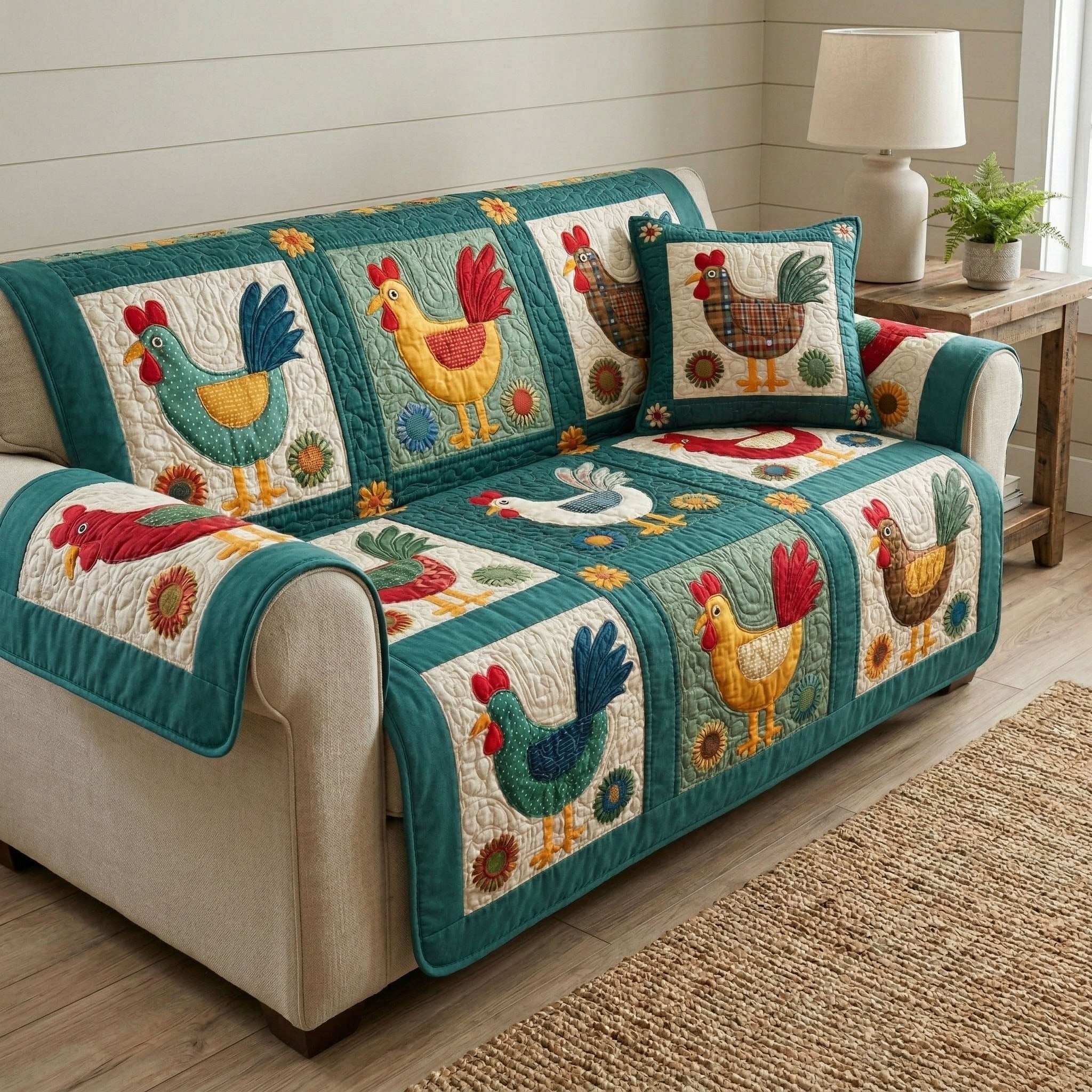 Vintage Farm Sofa Cover