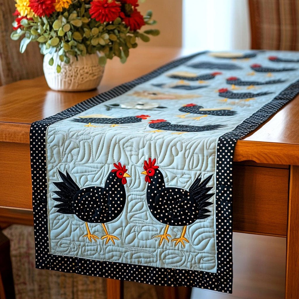 Vintage Flock Table Runner