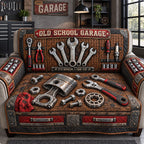 Vintage Garage Mechanic Tools Sofa Cover