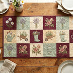 Vintage Garden Table Runner