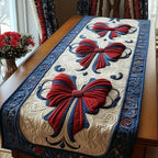 Vintage Glory Bows Table Runner