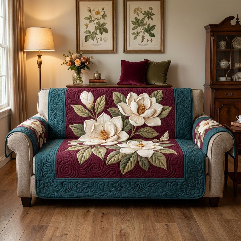 Vintage Magnolia Charm Sofa Cover