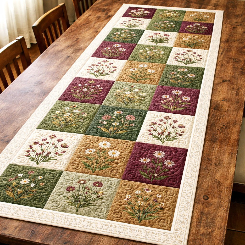 Vintage Meadow Table Runner