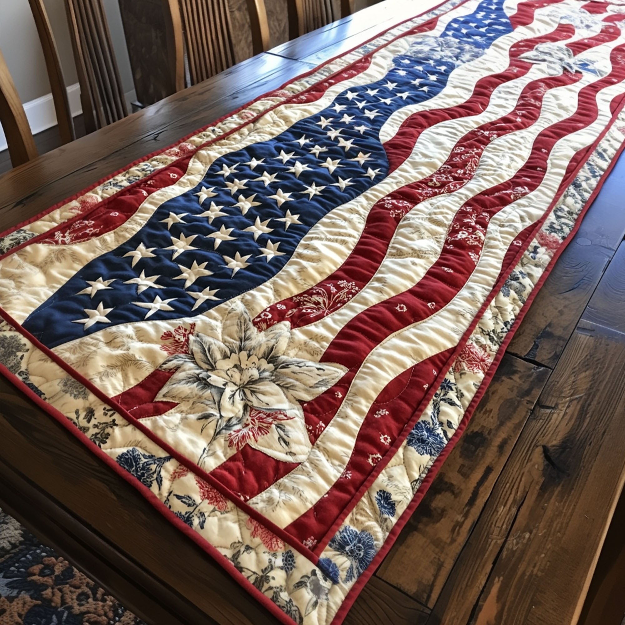Vintage Patriot Table Runner
