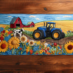 Vintage Tractor Journey Table Runner