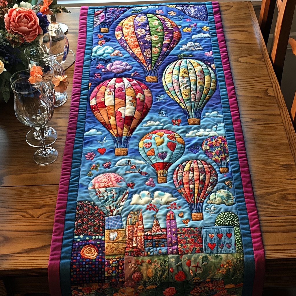 Vintage Voyage Table Runner