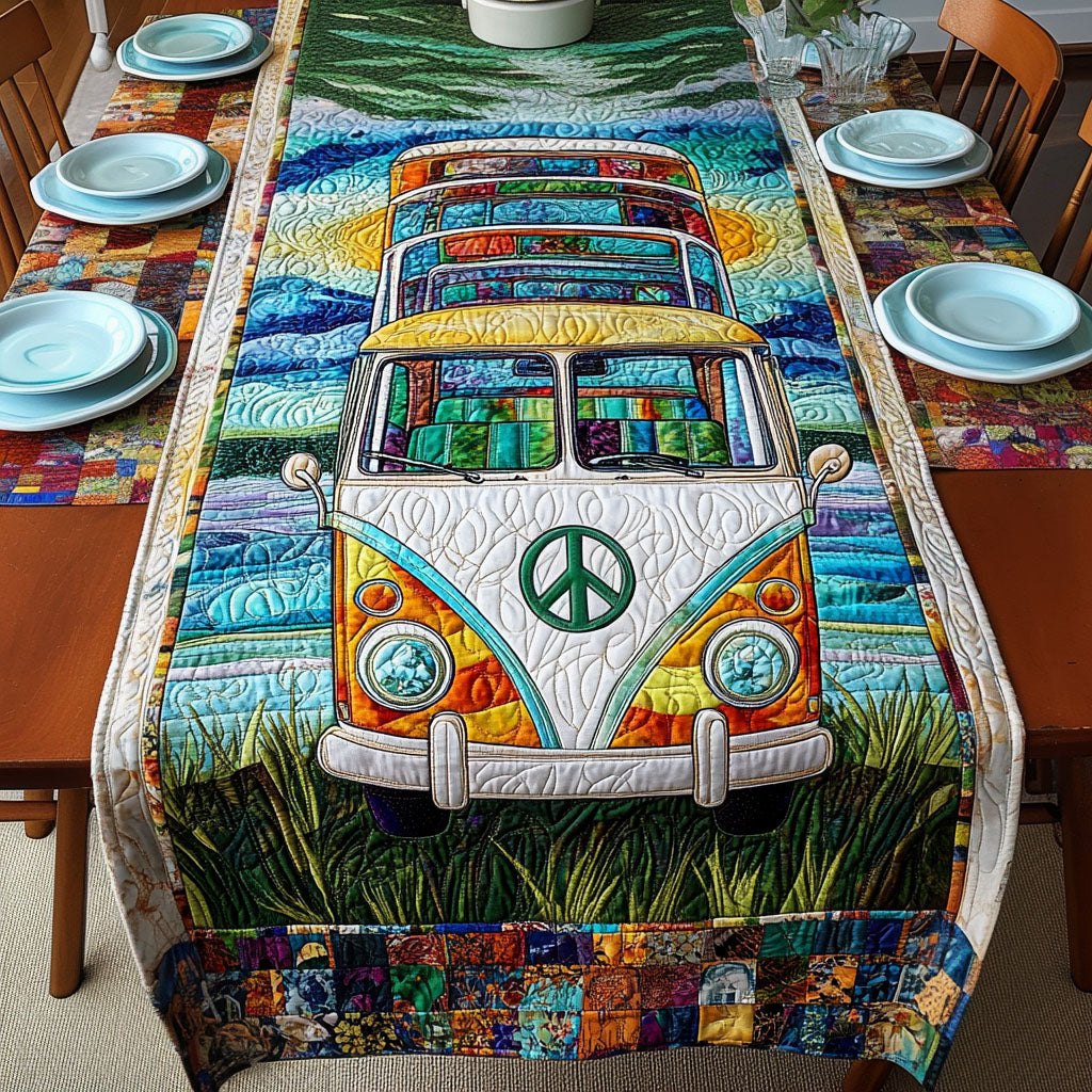 Vintage Wanderlust Table Runner