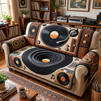 Vinyl Music Sofa Cover