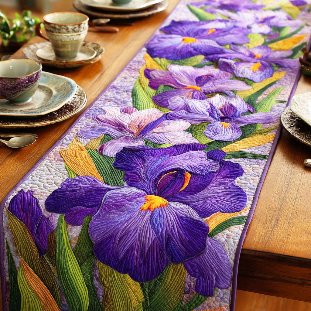 Violet Blossom Whisper Table Runner