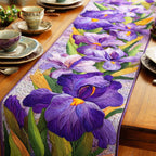 Violet Blossom Whisper Table Runner