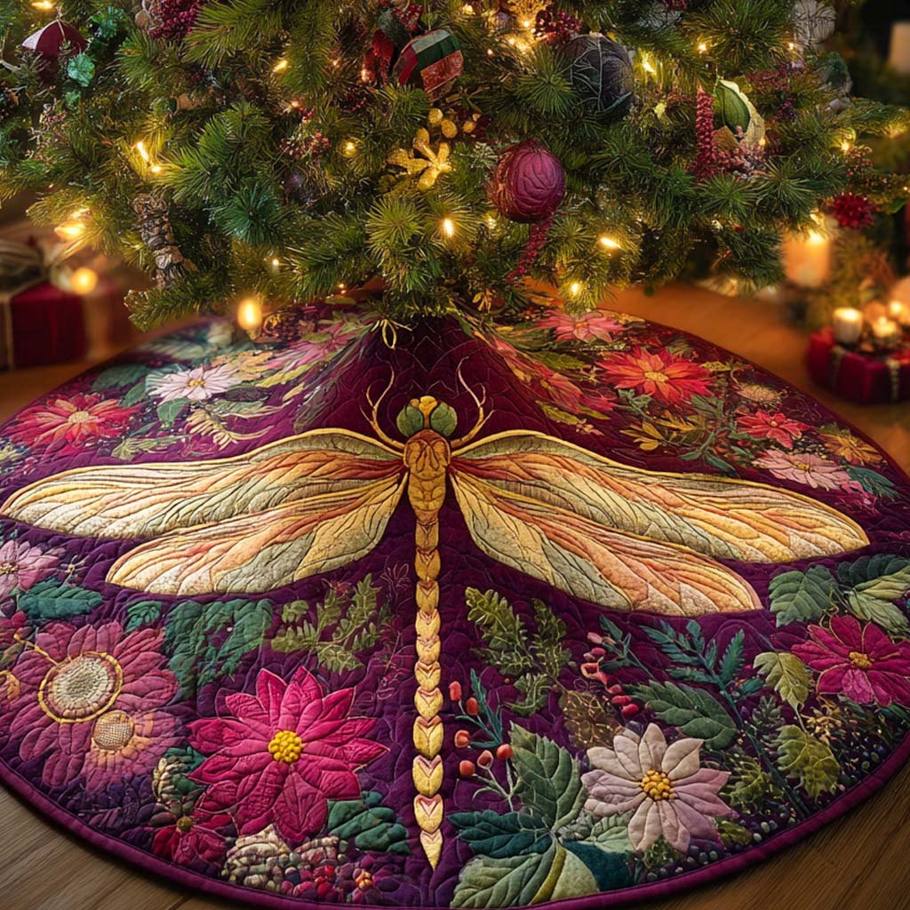 Violet Garden Shine Christmas Tree Skirt