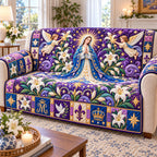 Virgin Mary Garden Sofa Cover