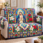 Virgin Mary Sacred Sofa Cover