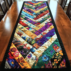 Colorful Chevron Strips Table Runner