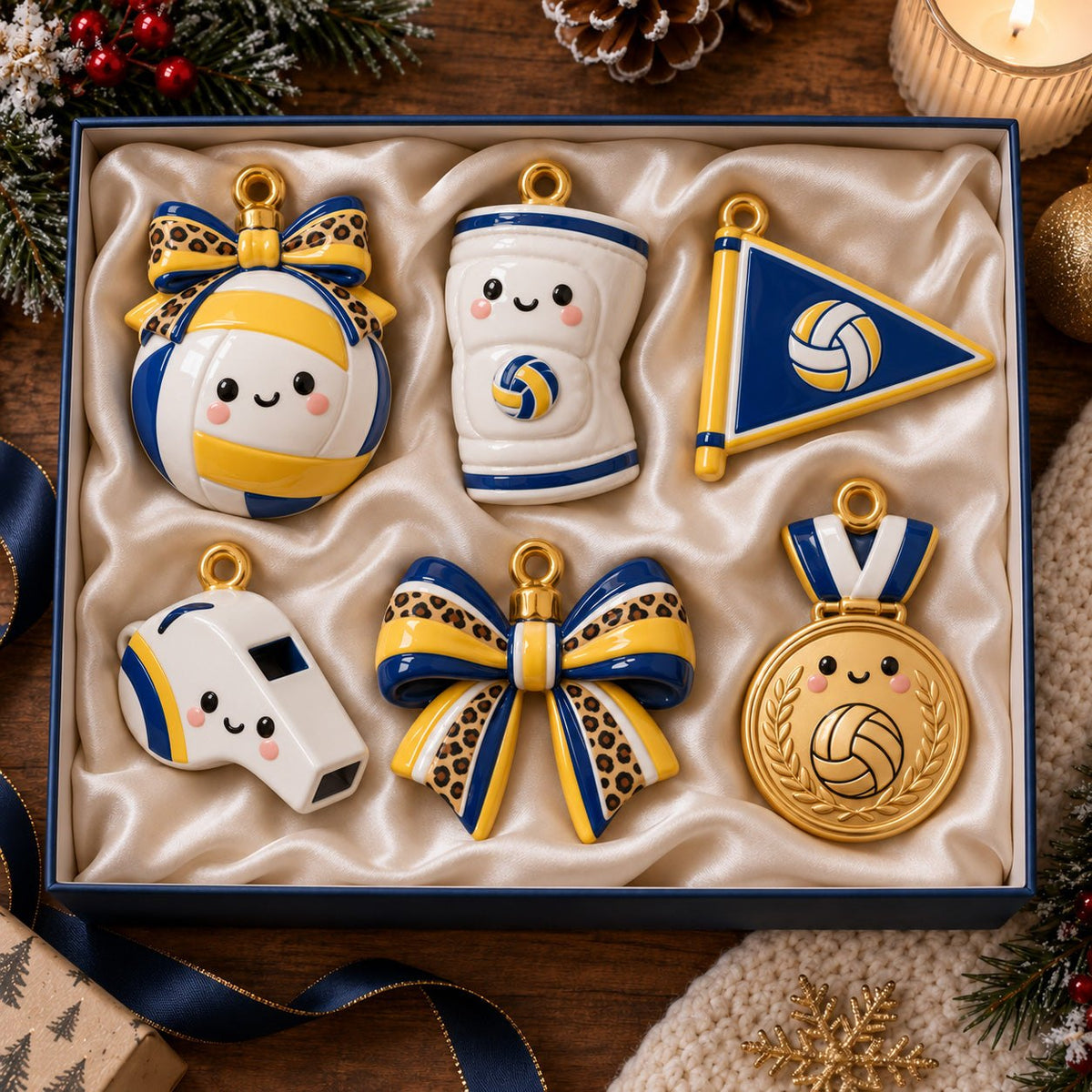 Volleyball Mom Ornament Gift Set