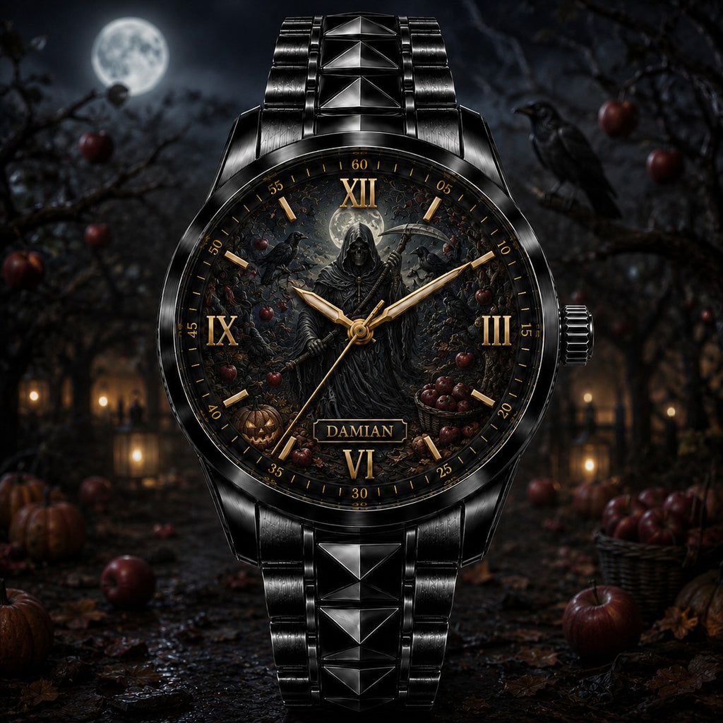 Custom Grim Reaper Orchard Watch — personalized with a custom name