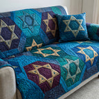 Warm Star Geometry Sofa Cover