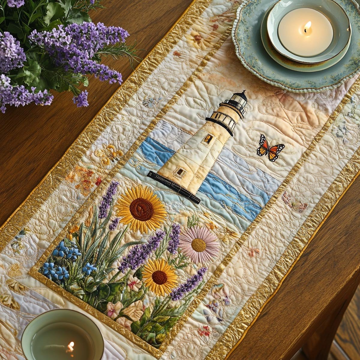 Watchful Light Table Runner