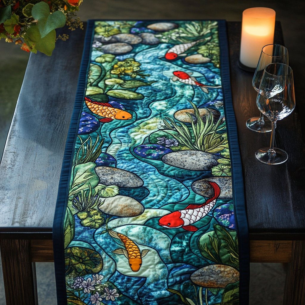Water Harmony Table Runner